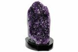 Tall, Dark Purple Amethyst Cluster With Base - Uruguay #121437-1